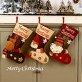 TeakVita Voice Blessing Large Christmas Candy Bag, Santa Snowman Stocking Gift -