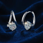 Small hoop earrings featuring a centerpiece zirconia that sparkles like a diamond—available in three colors: Gold / Silver / Ocean Blue ✨💎