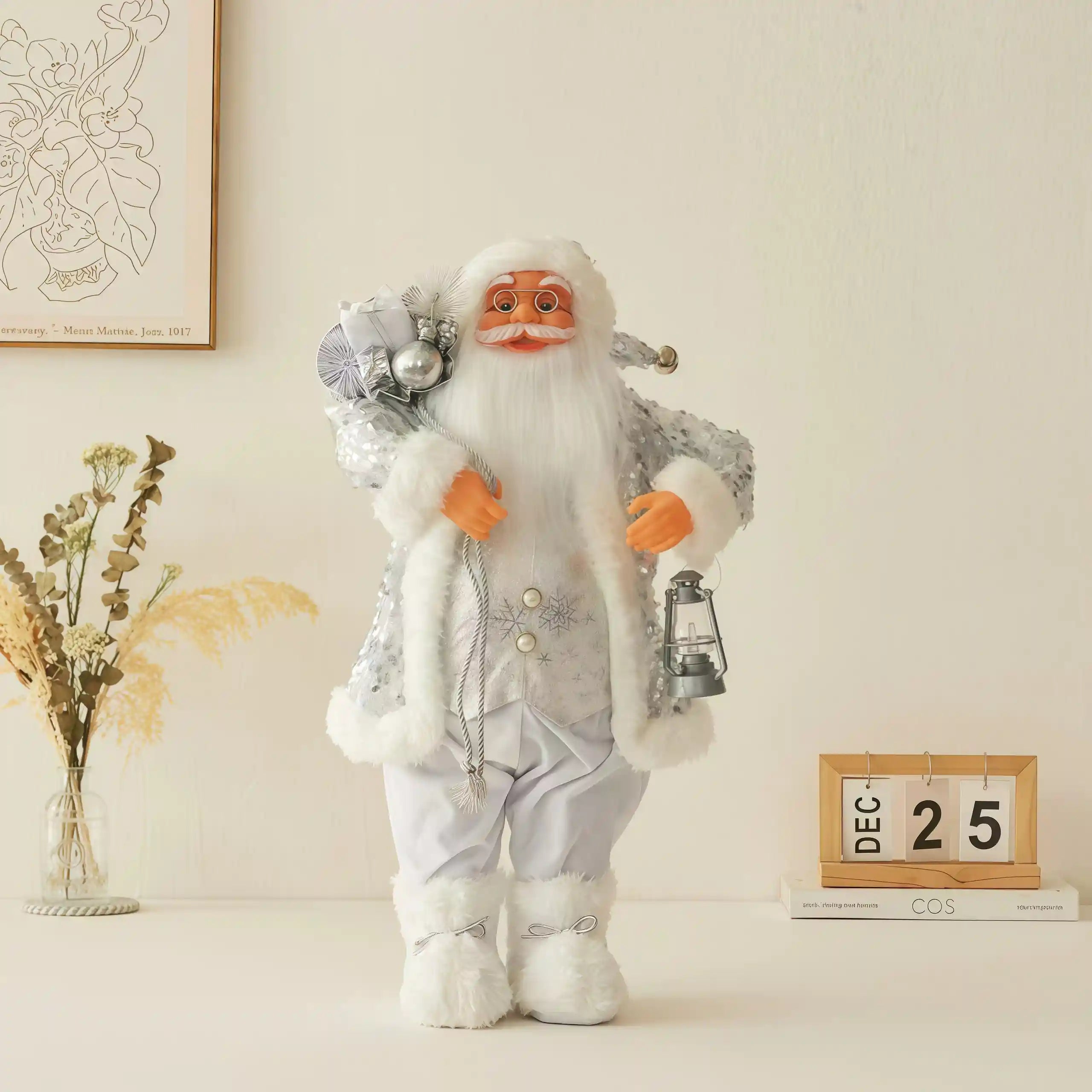 TeakVita Exclusive: 18" Handcrafted Woodland Santa Figurine – $49 (Was $69!)
