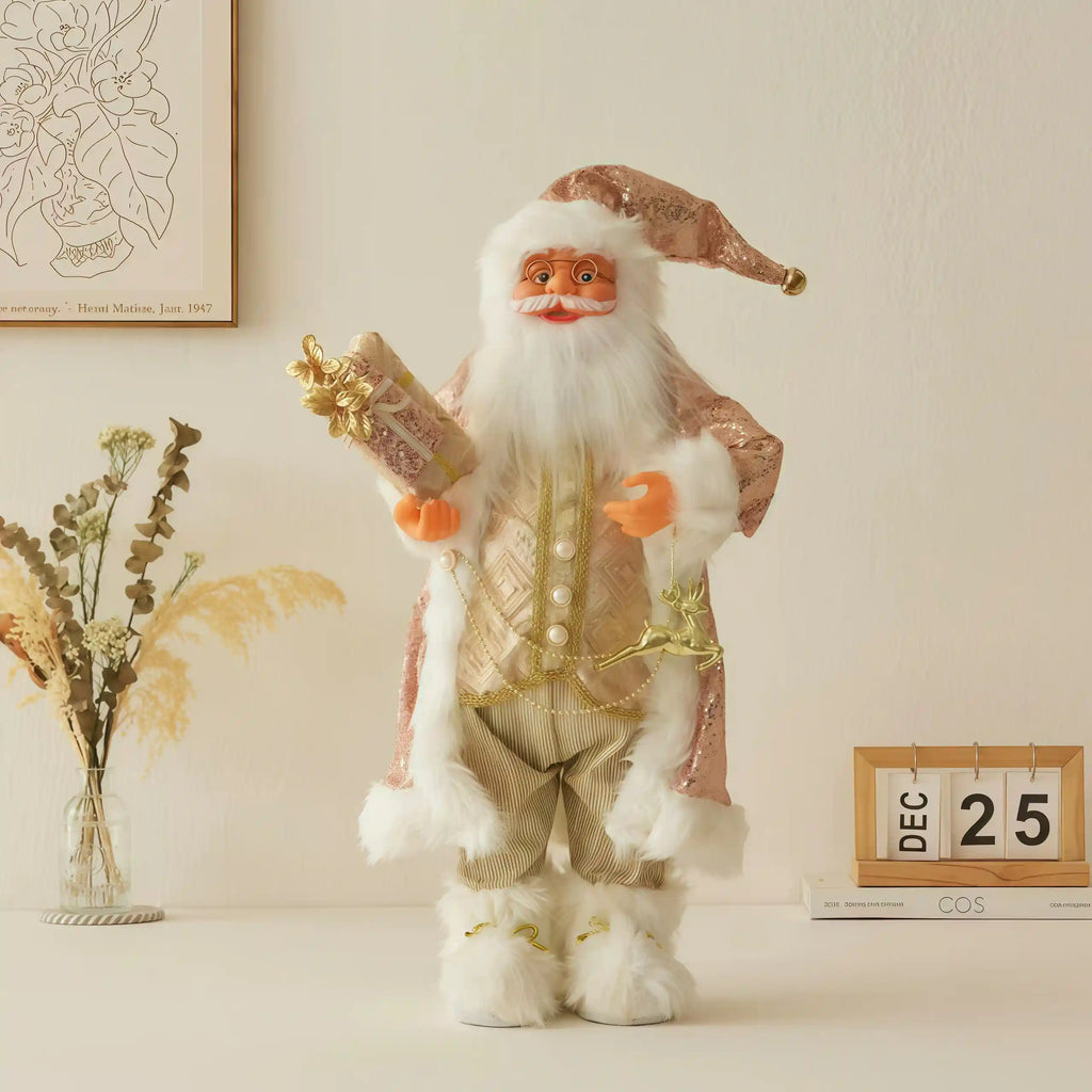 TeakVita Exclusive: 18" Handcrafted Woodland Santa Figurine – $49 (Was $69!)