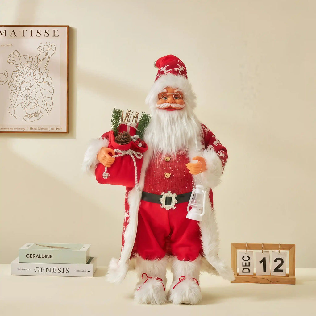 TeakVita Exclusive: 18" Handcrafted Woodland Santa Figurine – $49 (Was $69!)