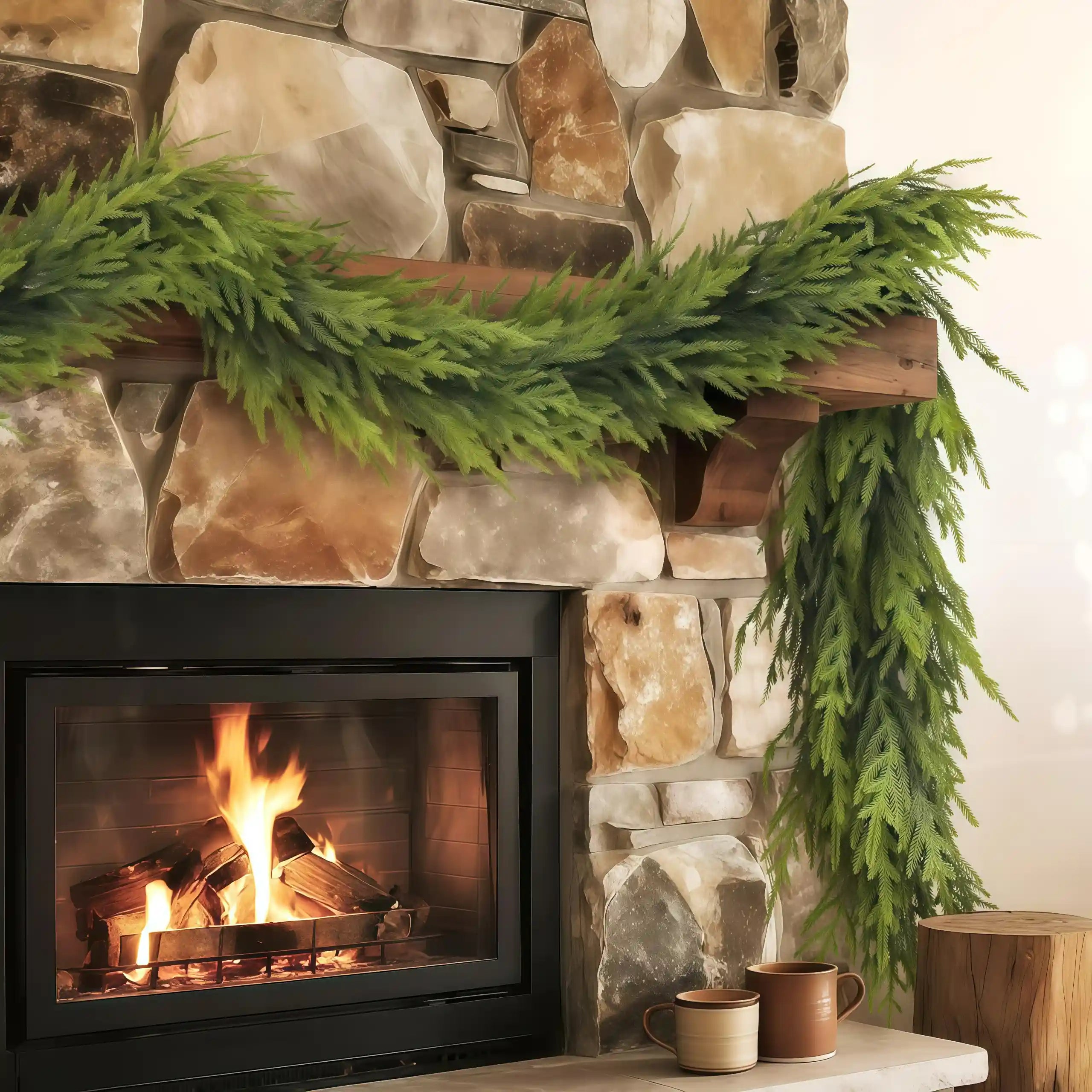 🎄 Christmas Deal: Eco-Friendly Lifelike Norfolk Pine Garland - From $39 (Was $59!)🎄