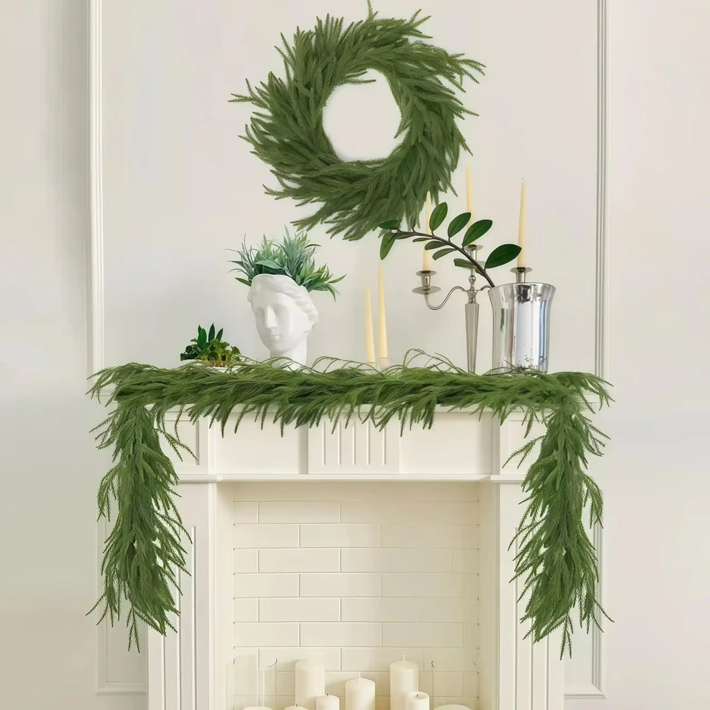 🎄 Christmas Deal: Eco-Friendly Lifelike Norfolk Pine Garland - From $39 (Was $59!)🎄