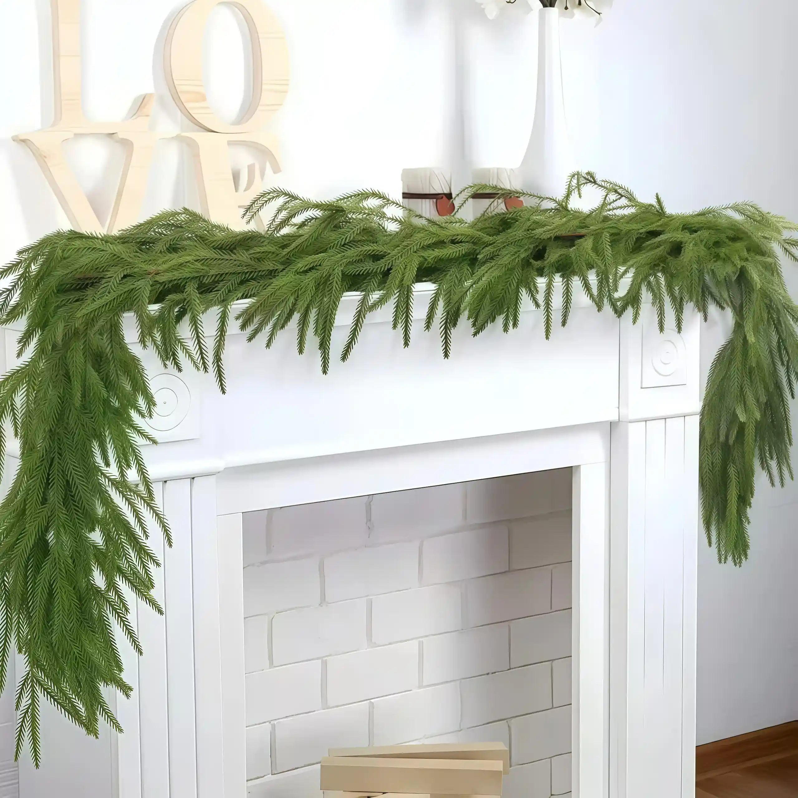 🎄 Christmas Deal: Eco-Friendly Lifelike Norfolk Pine Garland - From $39 (Was $59!)🎄