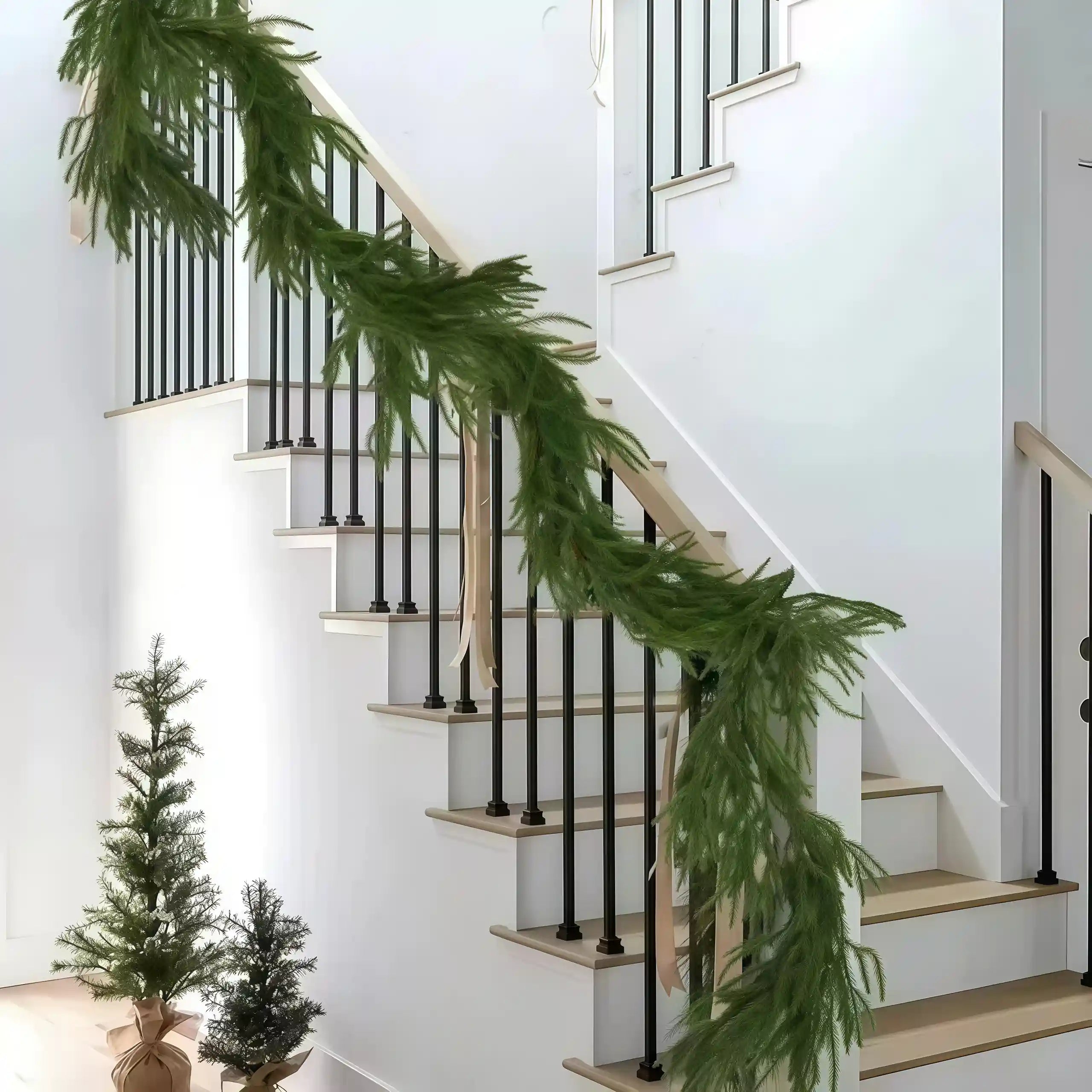 🎄 Christmas Deal: Eco-Friendly Lifelike Norfolk Pine Garland - From $39 (Was $59!)🎄