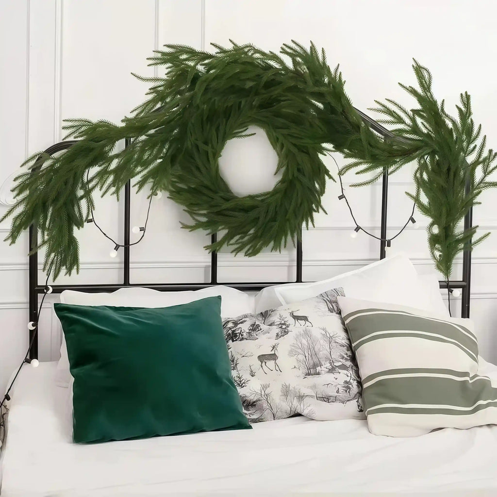 🎄 Christmas Deal: Eco-Friendly Lifelike Norfolk Pine Garland - From $39 (Was $59!)🎄