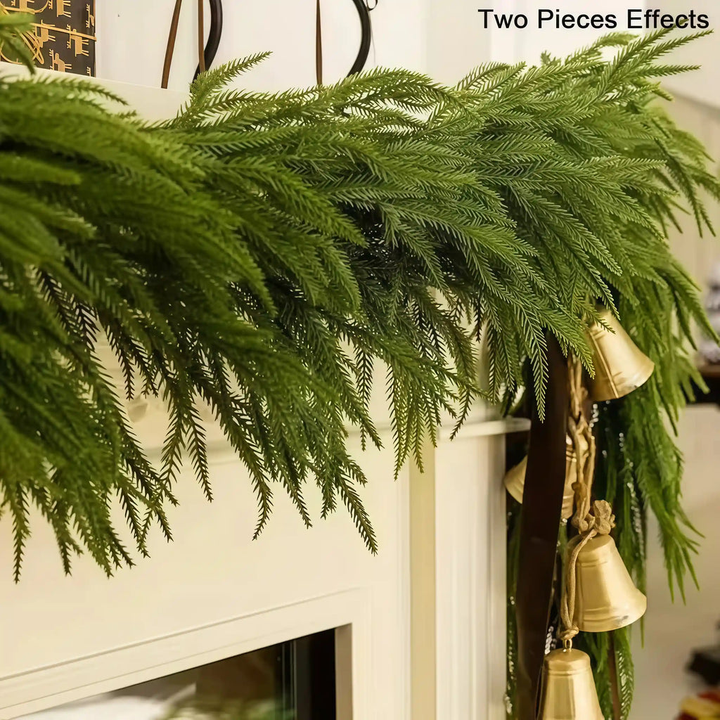 🎄 Christmas Deal: Eco-Friendly Lifelike Norfolk Pine Garland - From $39 (Was $59!)🎄